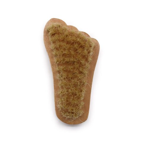 Natural Mini Foot Shaped Brush