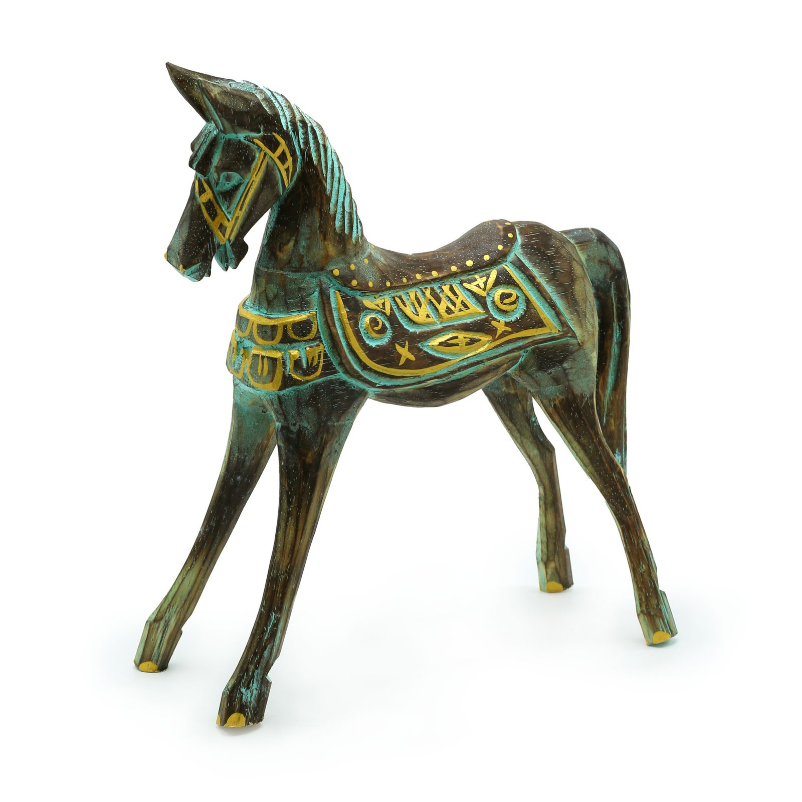 Large Horse made of Albasia Wood
