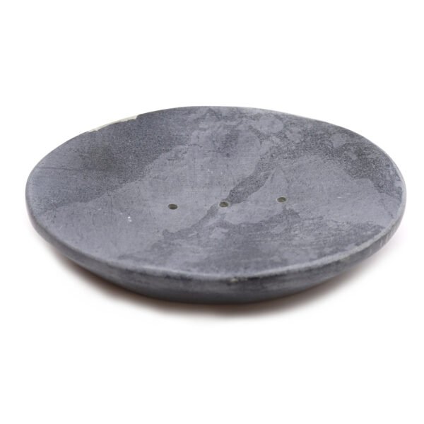 Oval Grey Soapstone Soap Dish
