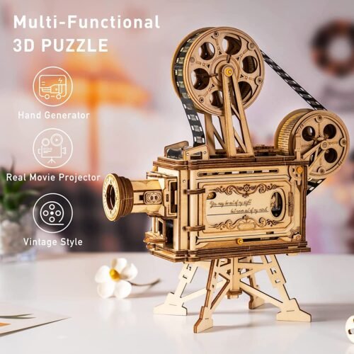 ROKR Vitascope Wooden DIY Film Projector Kit