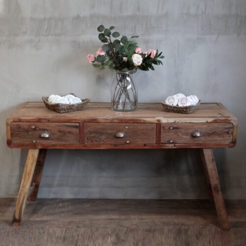 Recycled Wood Console Table