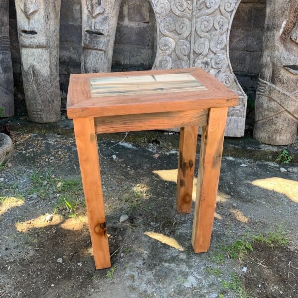 Tall Table Display Stand - Recycled Wood