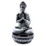 White Buddha Candle Holder