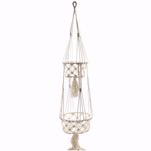 Macrame Double Pot Holder