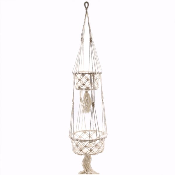 Macrame Double Pot Holder