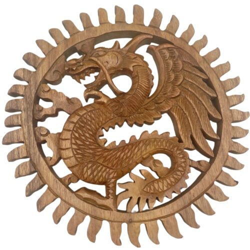 Winged Sun Dragon Plaque
