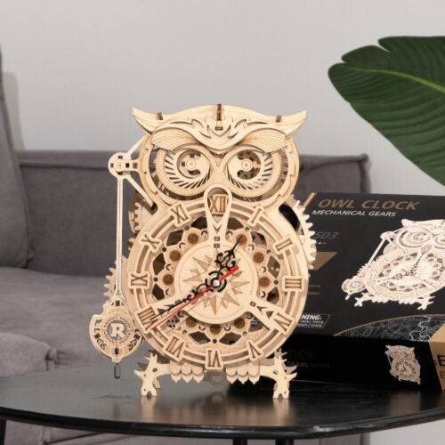 Rokr 3D Owl Wooden DIY Clock